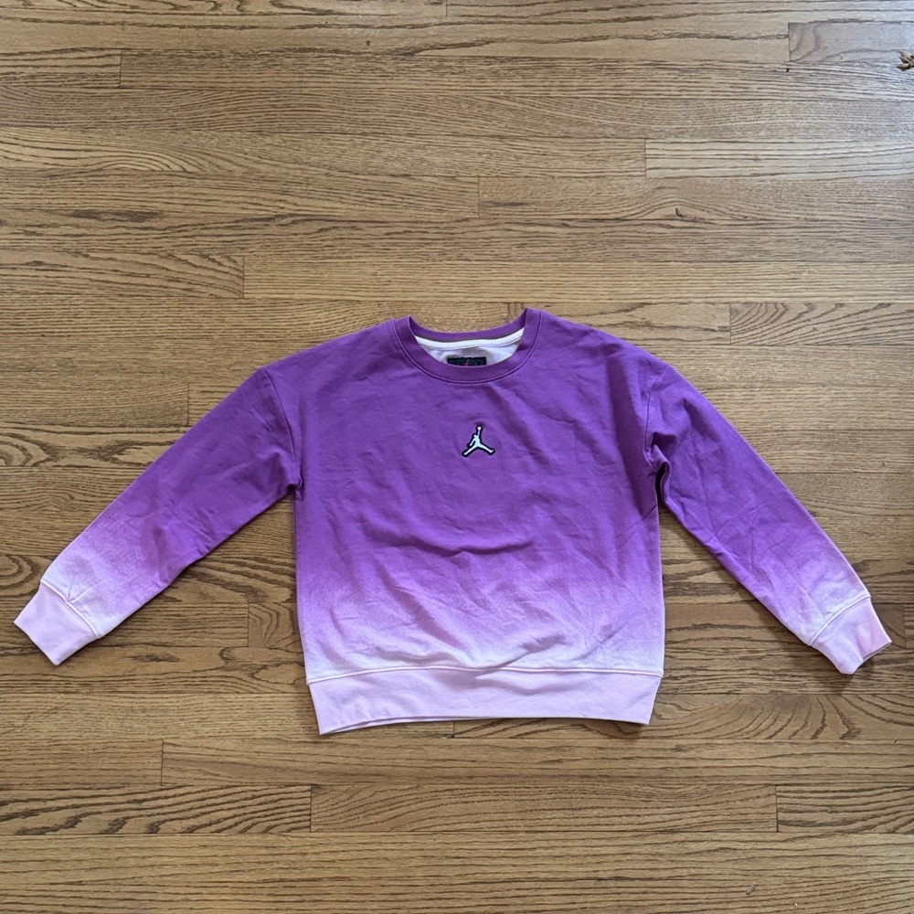 Jordan Girls Purple Ombré Crewneck Sweatshirt